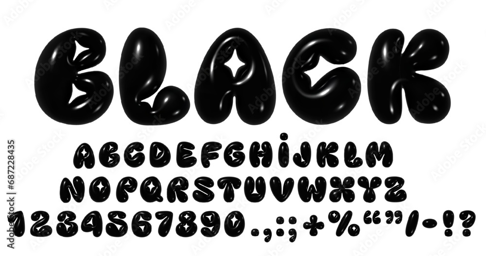 y2k bubble font 0023