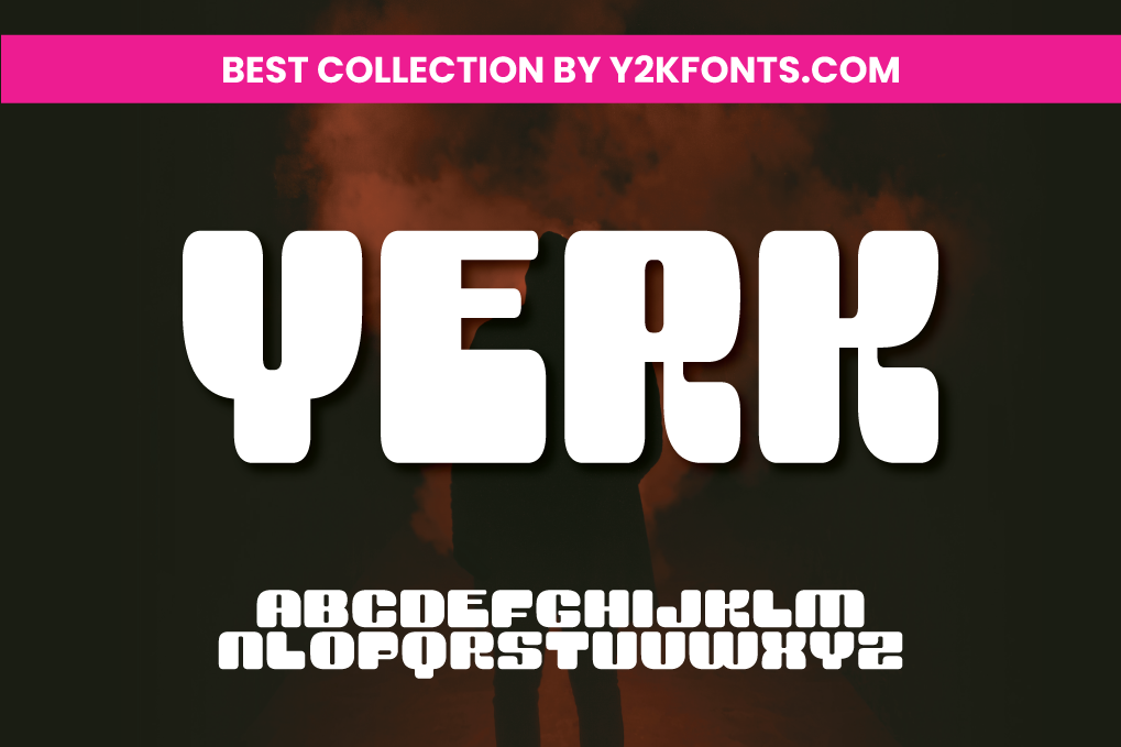 y2k bubble font 0024