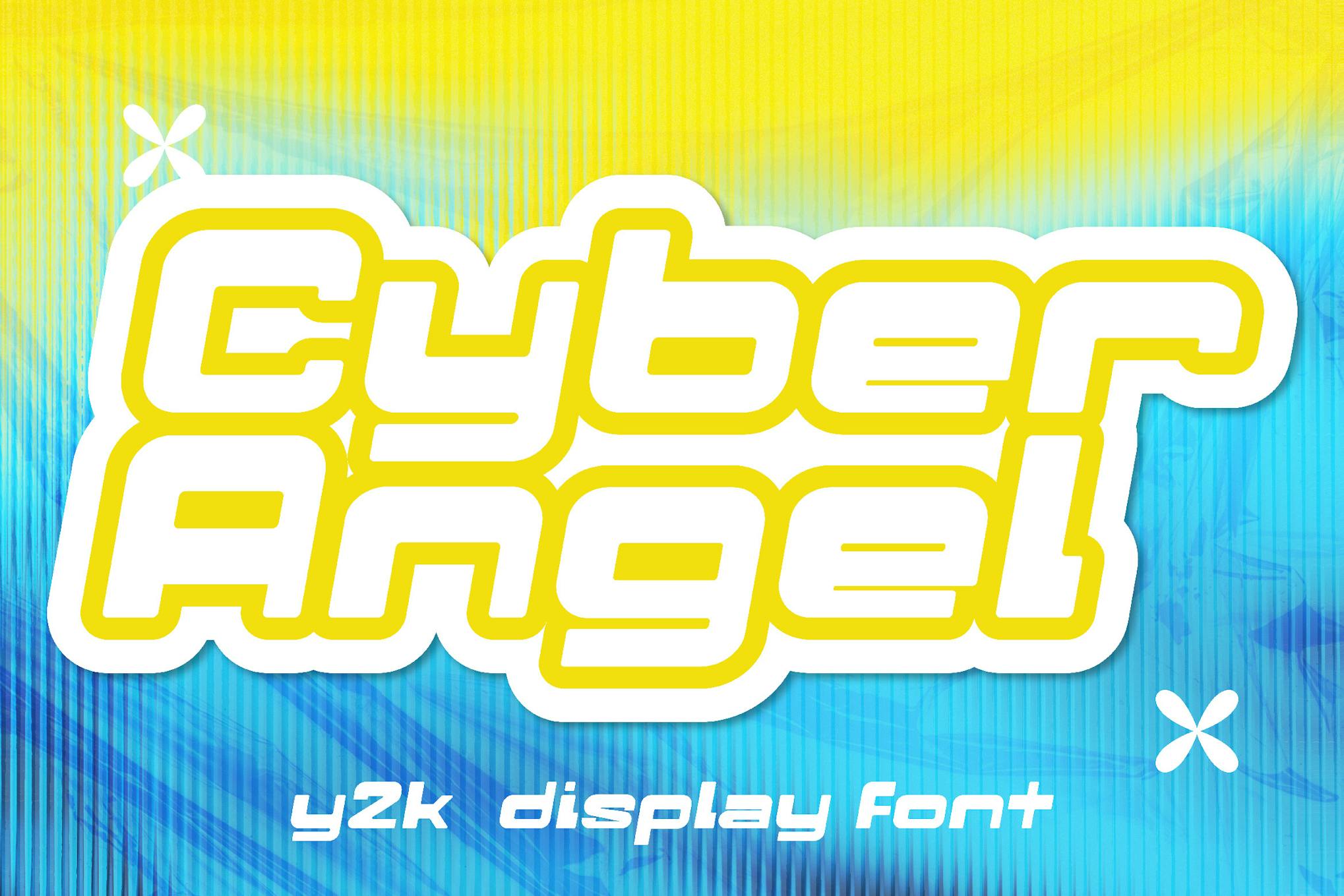 y2k bubble font 0027