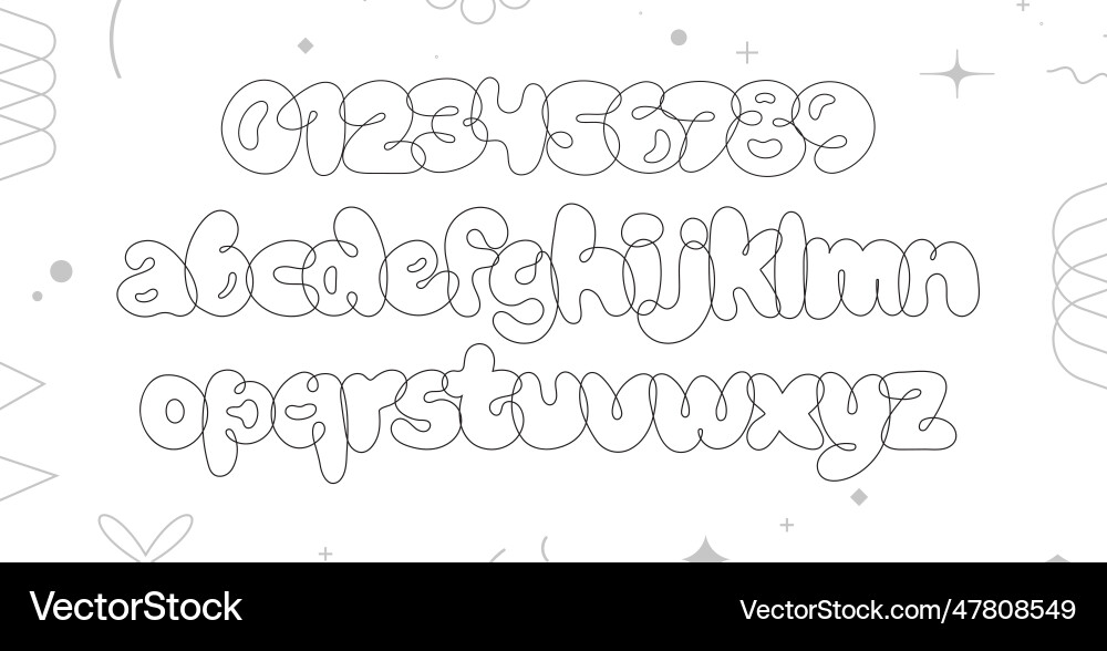 y2k bubble font 0033