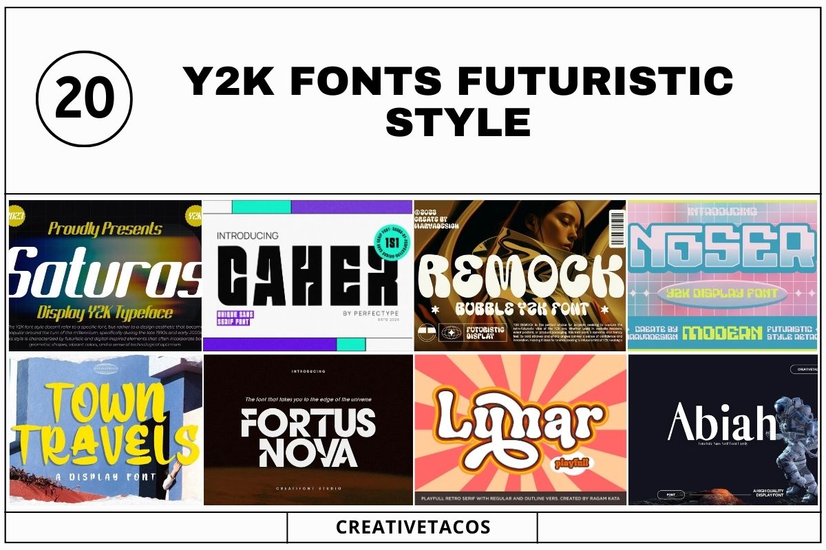 y2k bubble font 0045