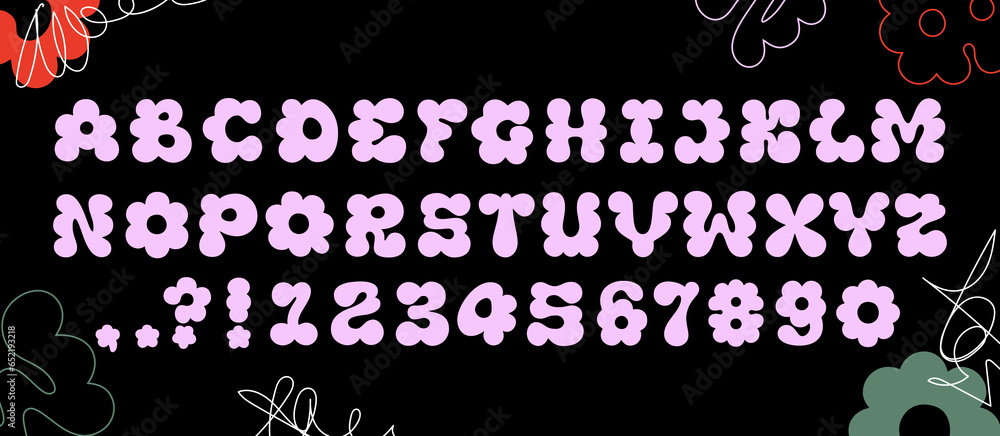 y2k bubble font 0050