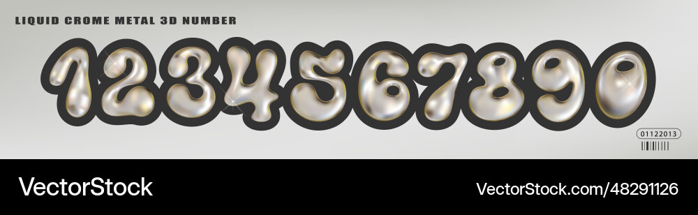 y2k chrome font 0010