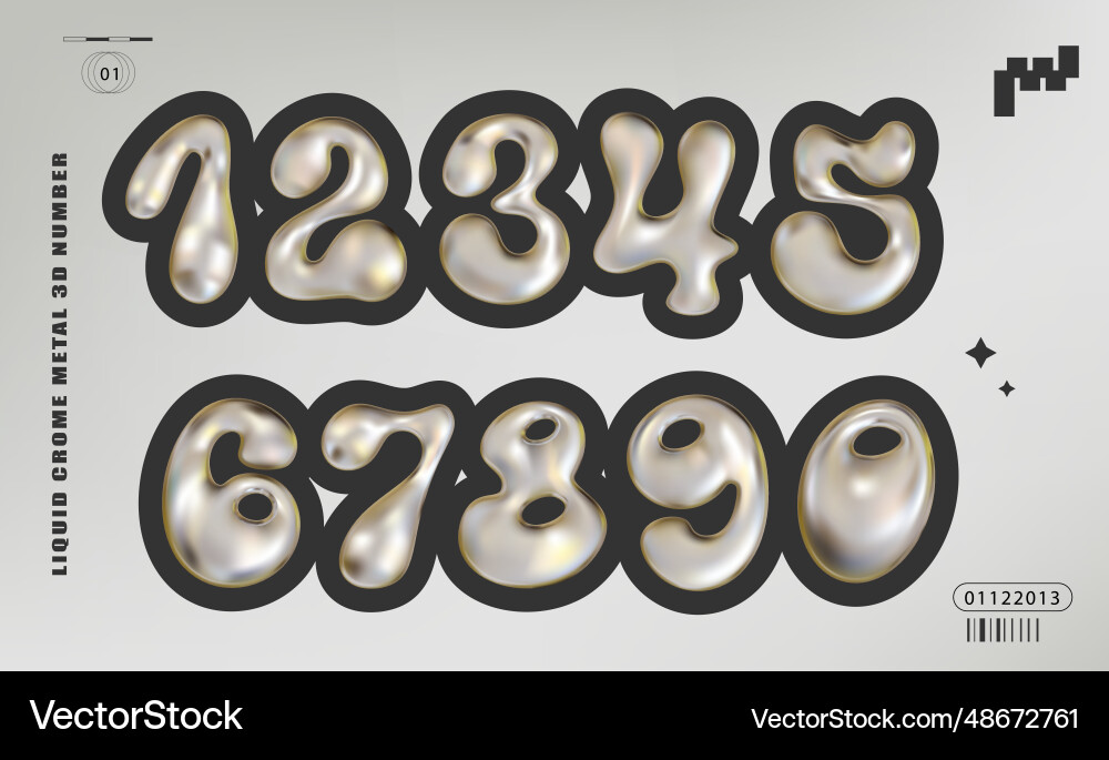 y2k chrome font 0037