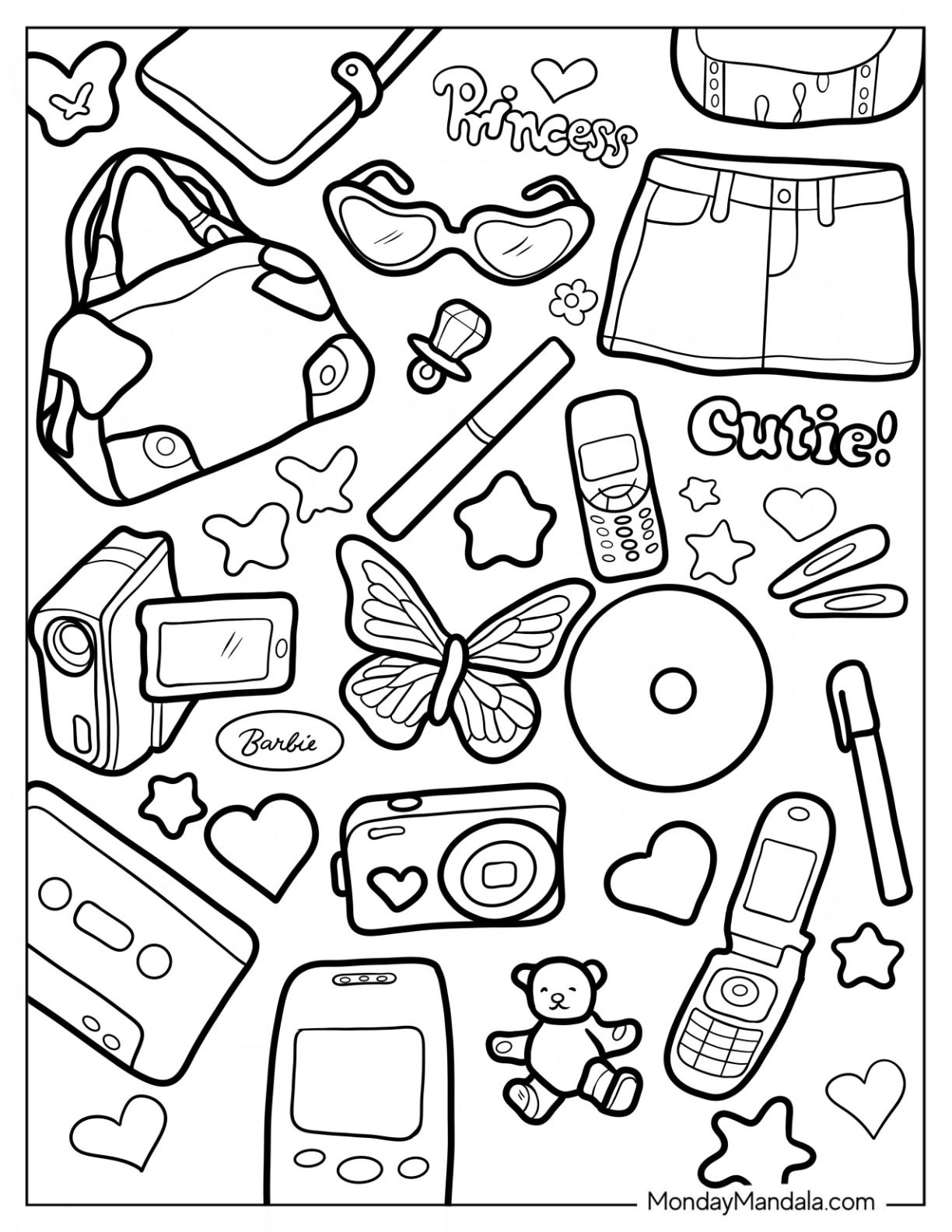 y2k coloring pages 0013