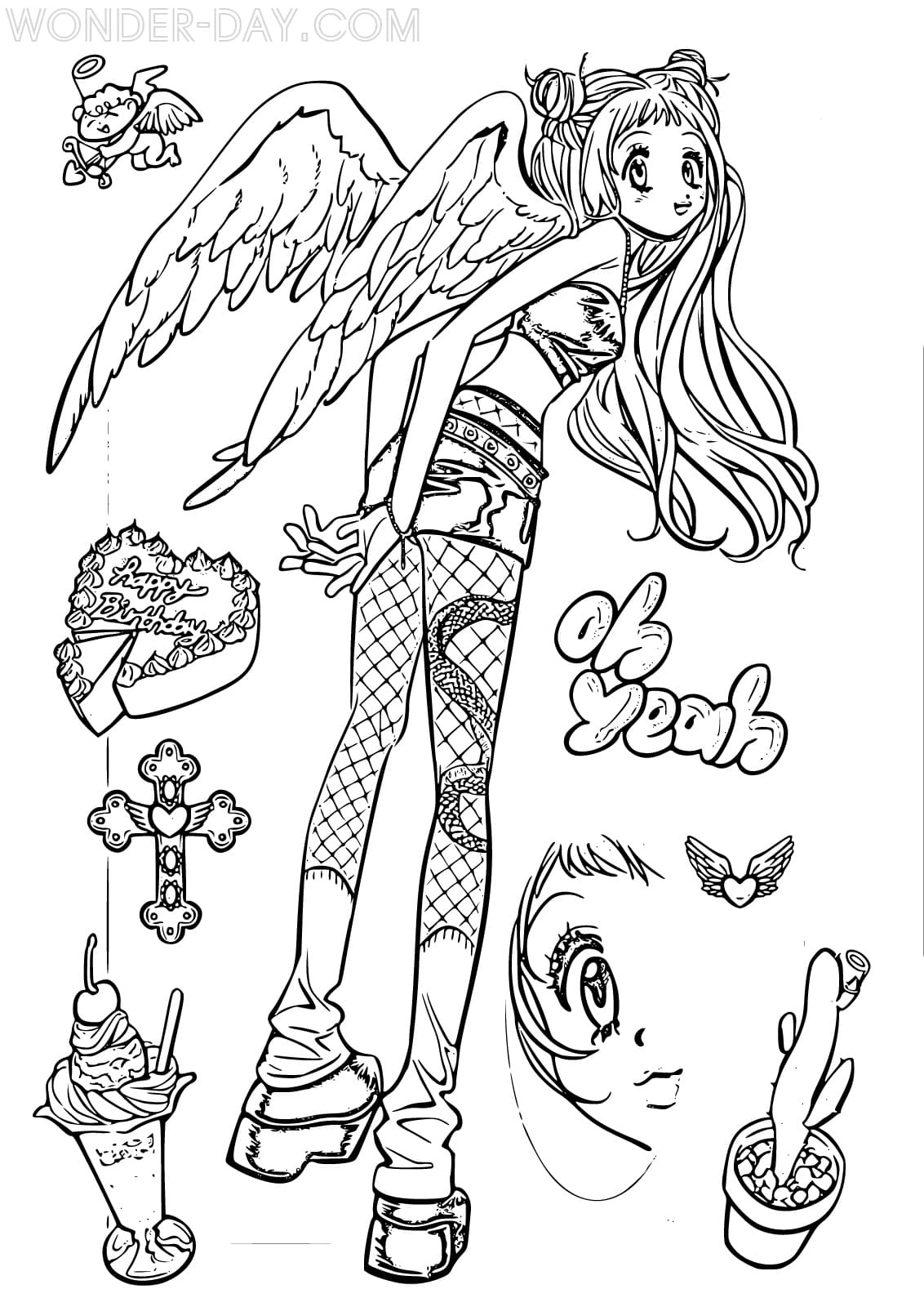 y2k coloring pages 0018