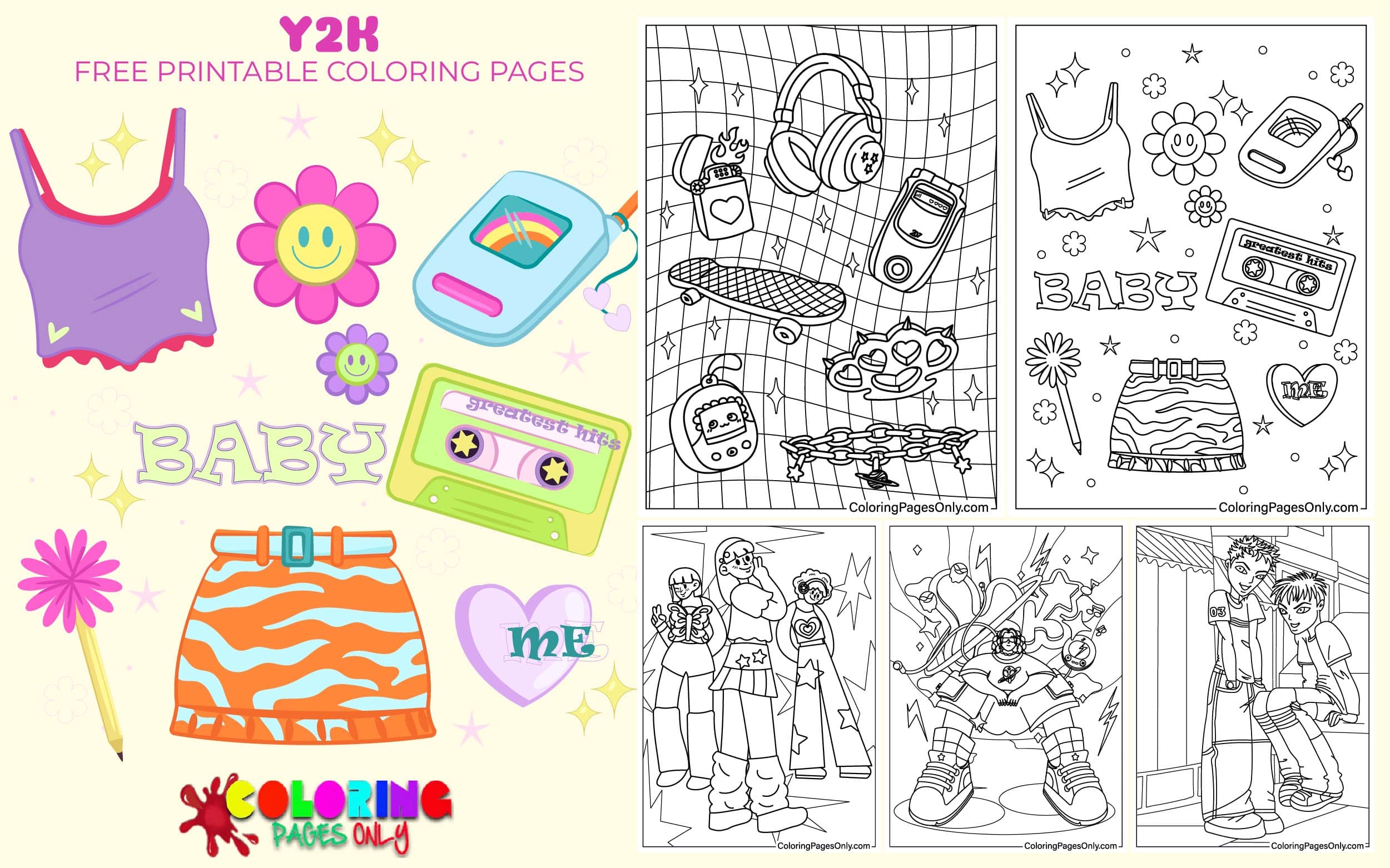 y2k coloring pages 0064