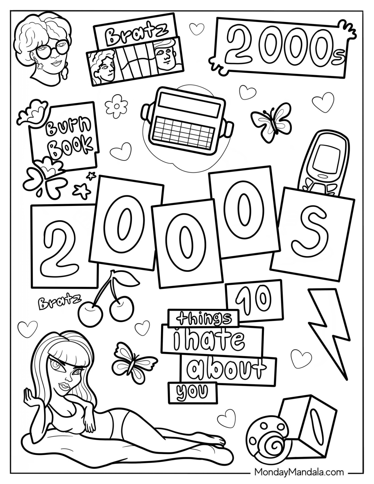 y2k coloring pages 0085