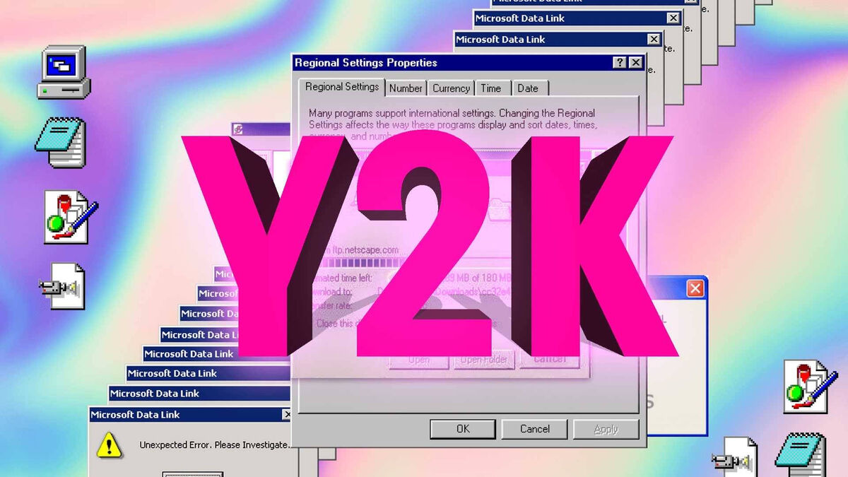 Y2K computer aesthetic inspirations