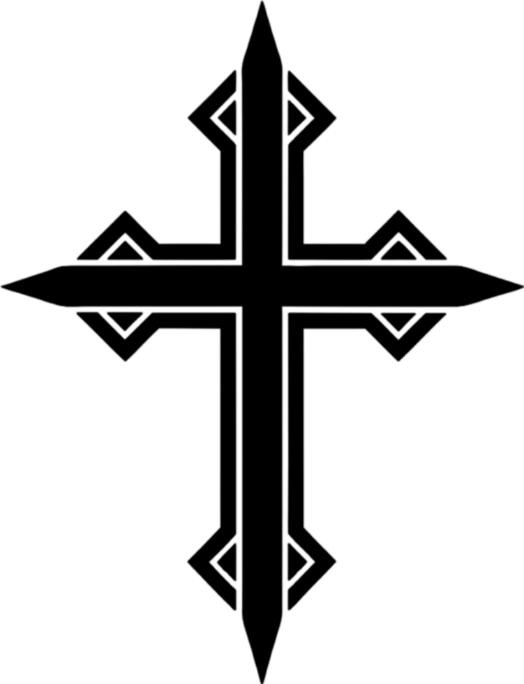 y2k cross outline 0014