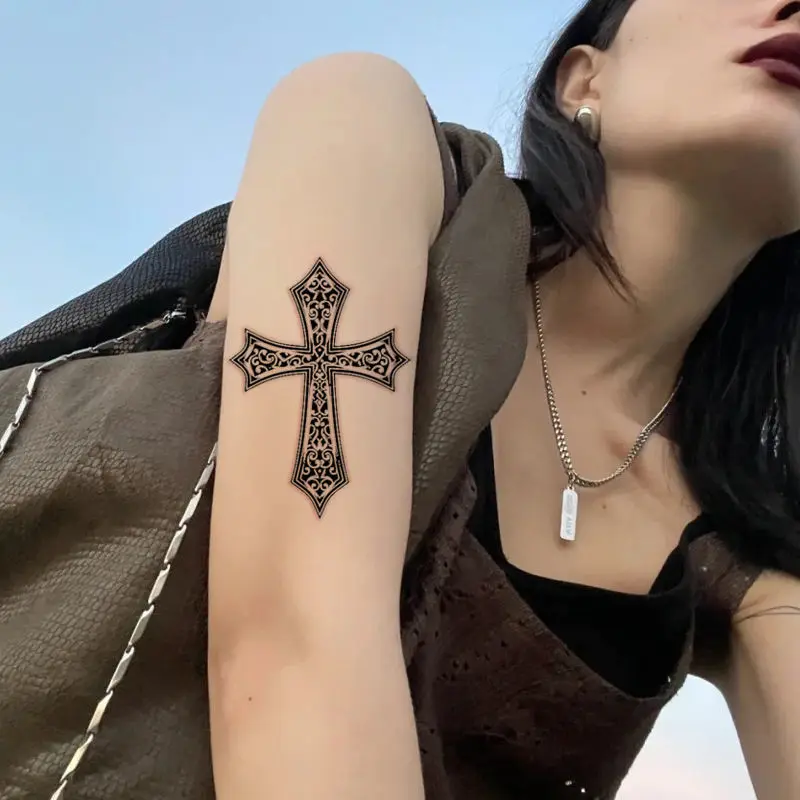 y2k cross tattoo 0063