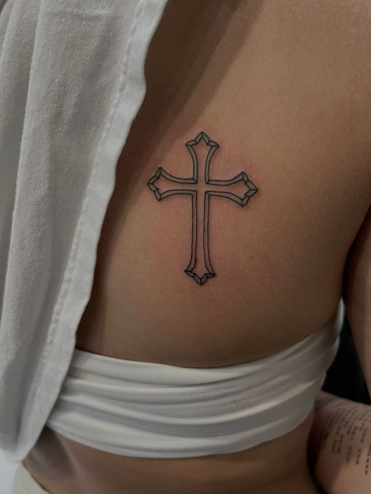 y2k cross tattoo 0081