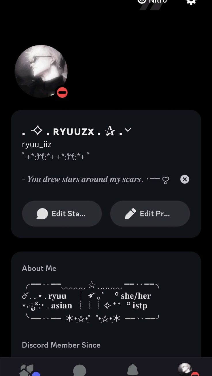 Y2K Discord about me profile ideas