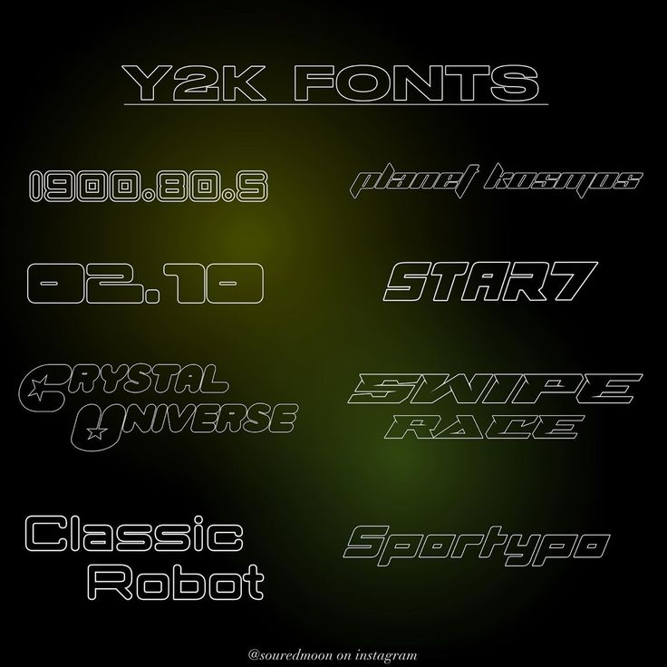 y2k fonts 0060