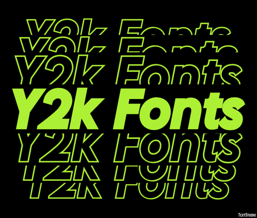 y2k fonts 0099