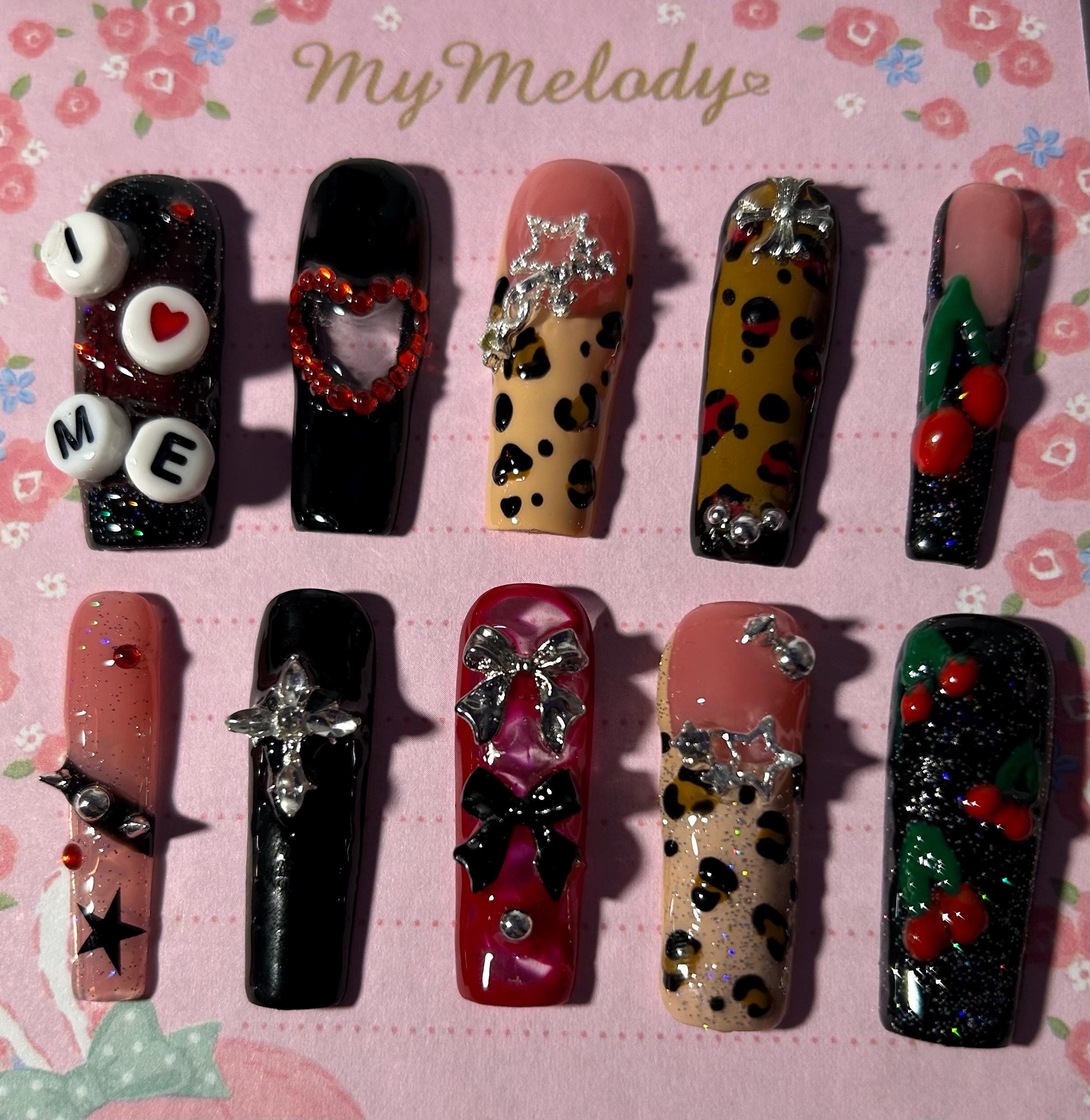 y2k grunge nails 0096