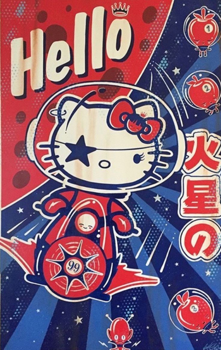 Y2K Hello Kitty poster designs