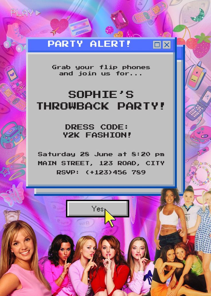 y2k invitation