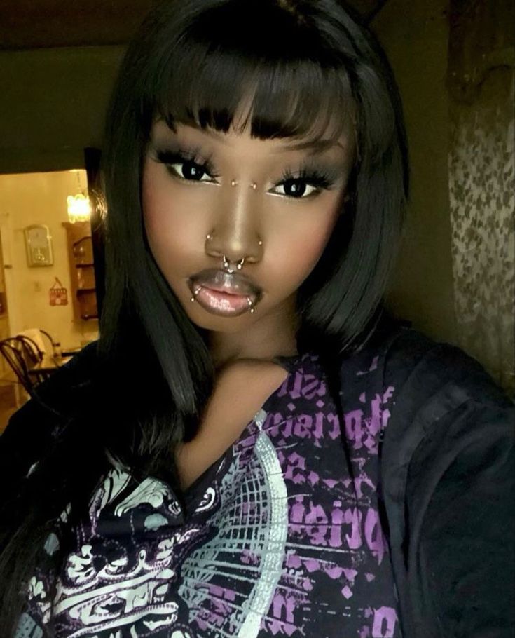 y2k makeup black girl 0090