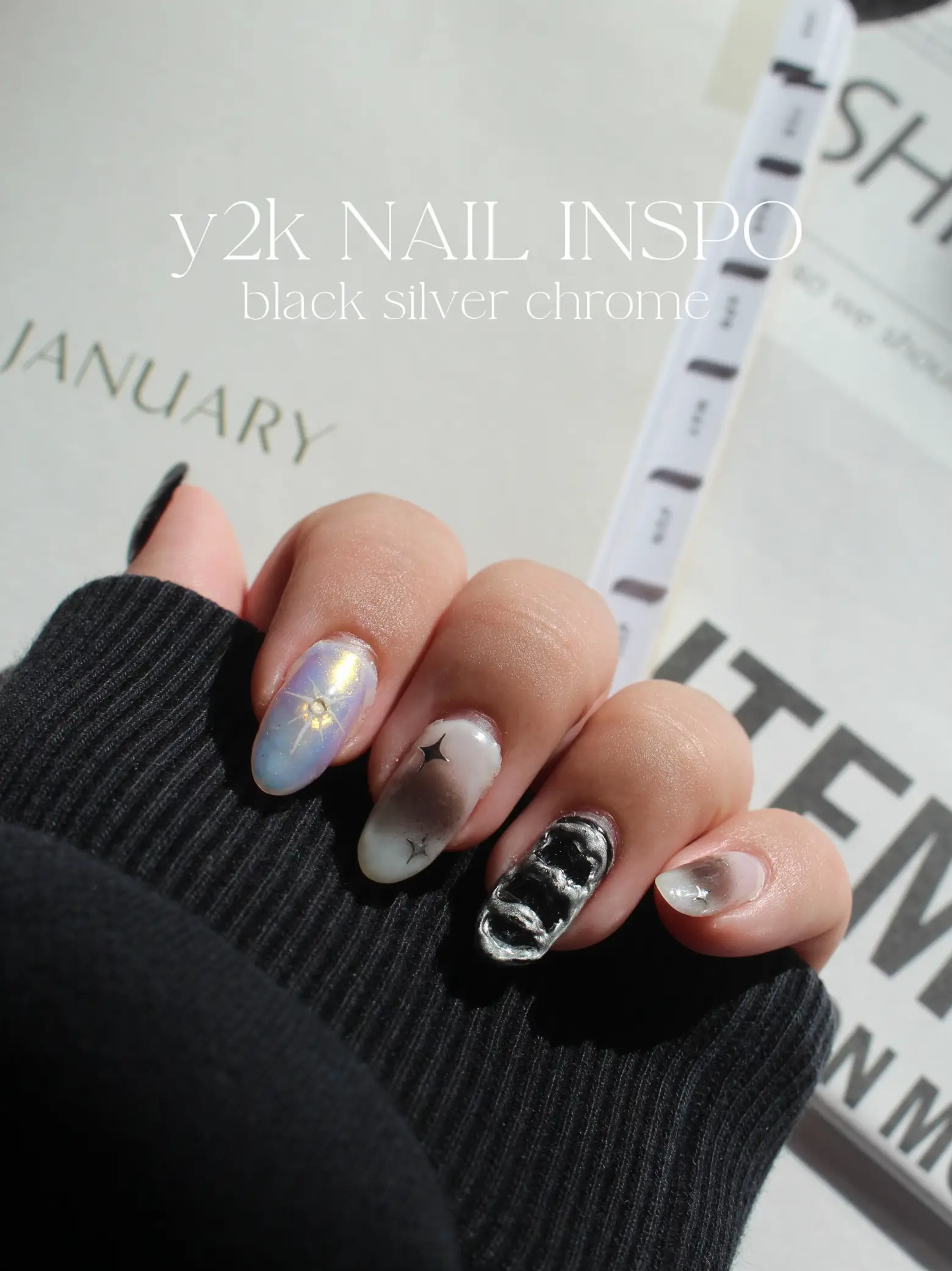 y2k nail inspo 0090