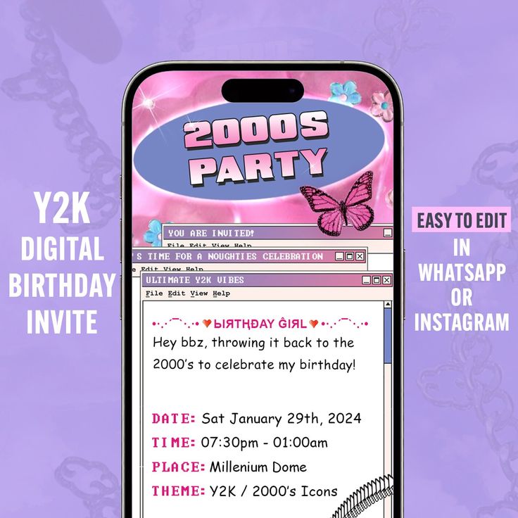 y2k party invitation 0039