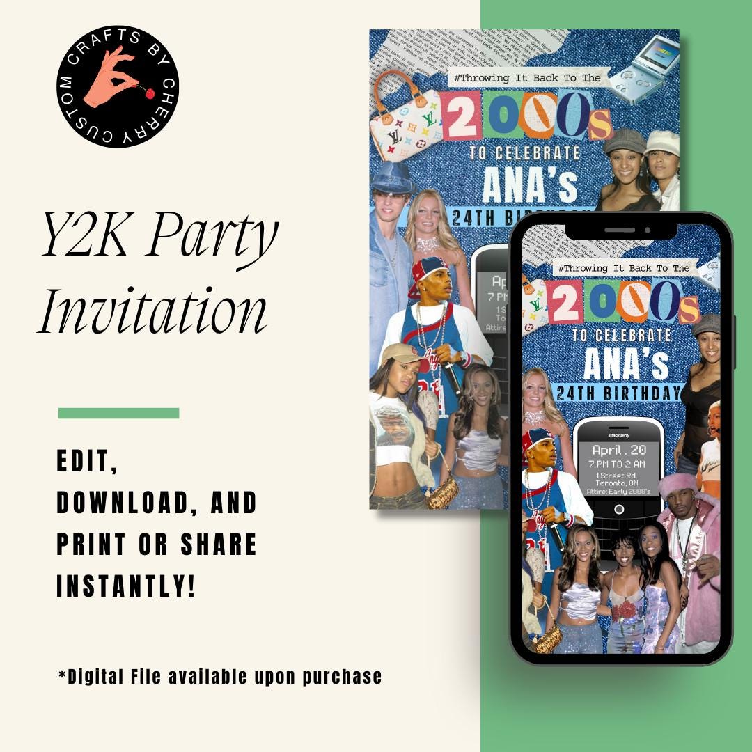 y2k party invitation 0097