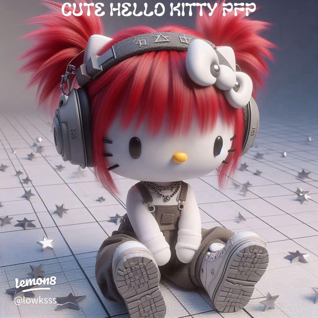 Y2k pfp Hello Kitty to break boundaries with your style choices