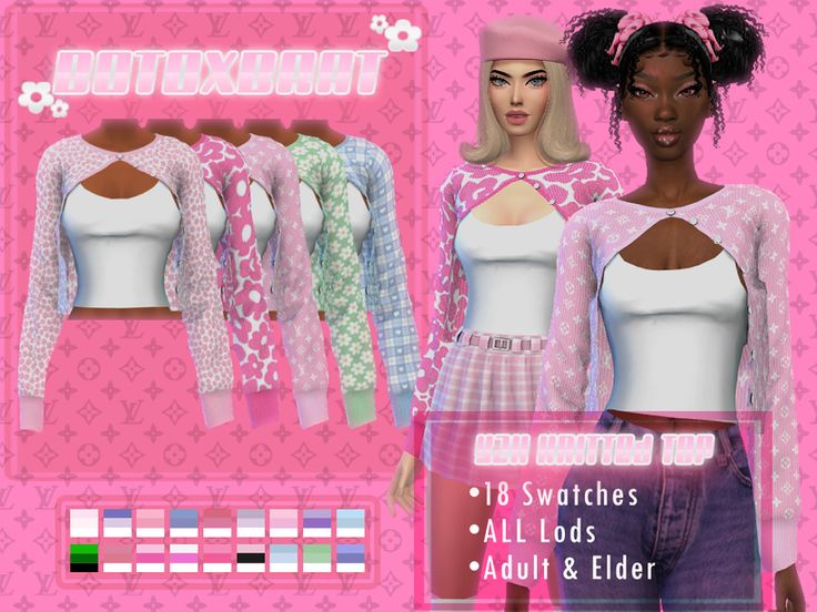 y2k Sims 4 custom content