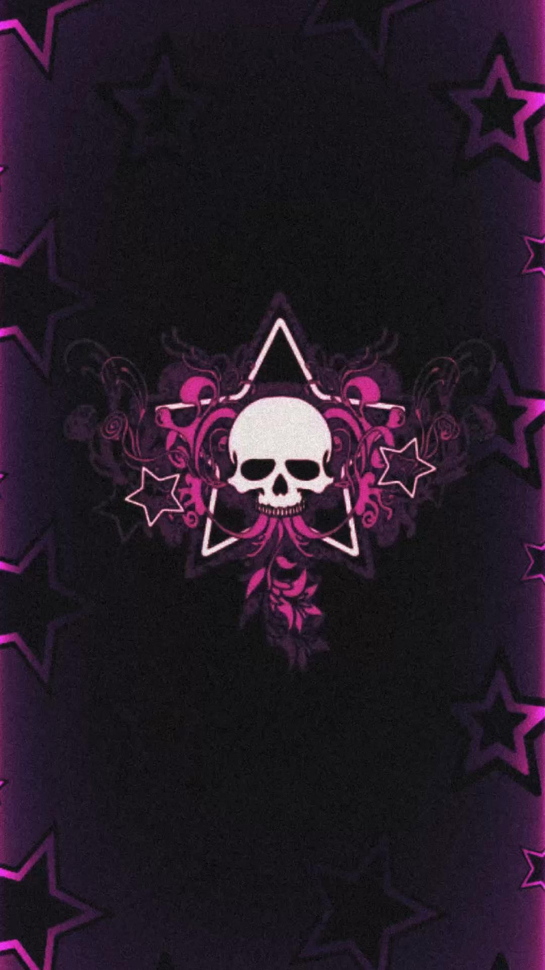 Y2K skull wallpaper designs