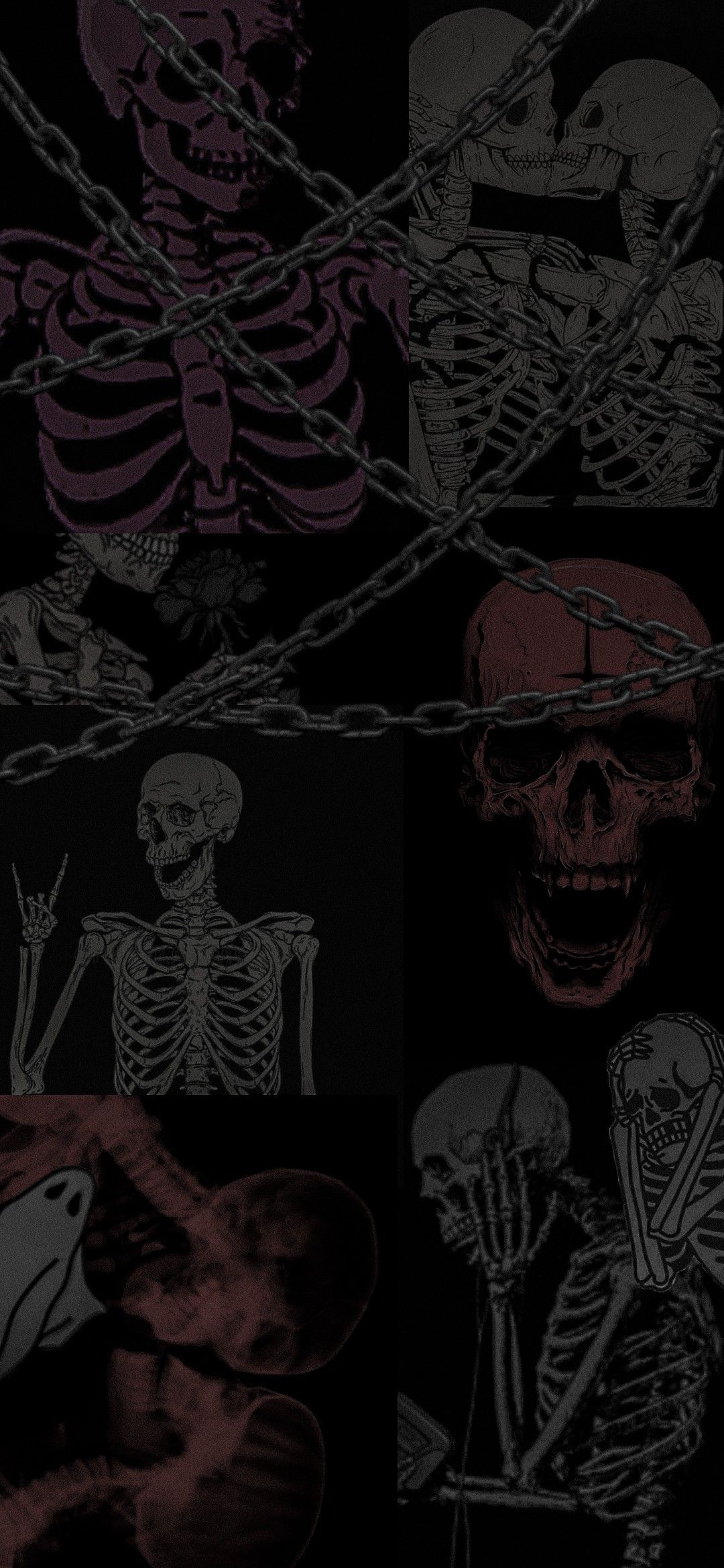 y2k skull wallpaper 0023