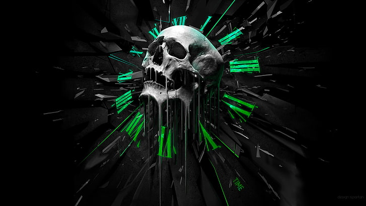 y2k skull wallpaper 0061