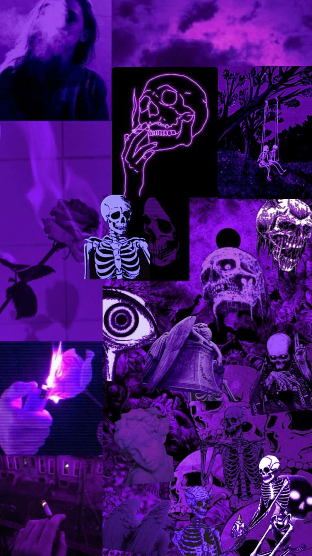 y2k skull wallpaper 0092