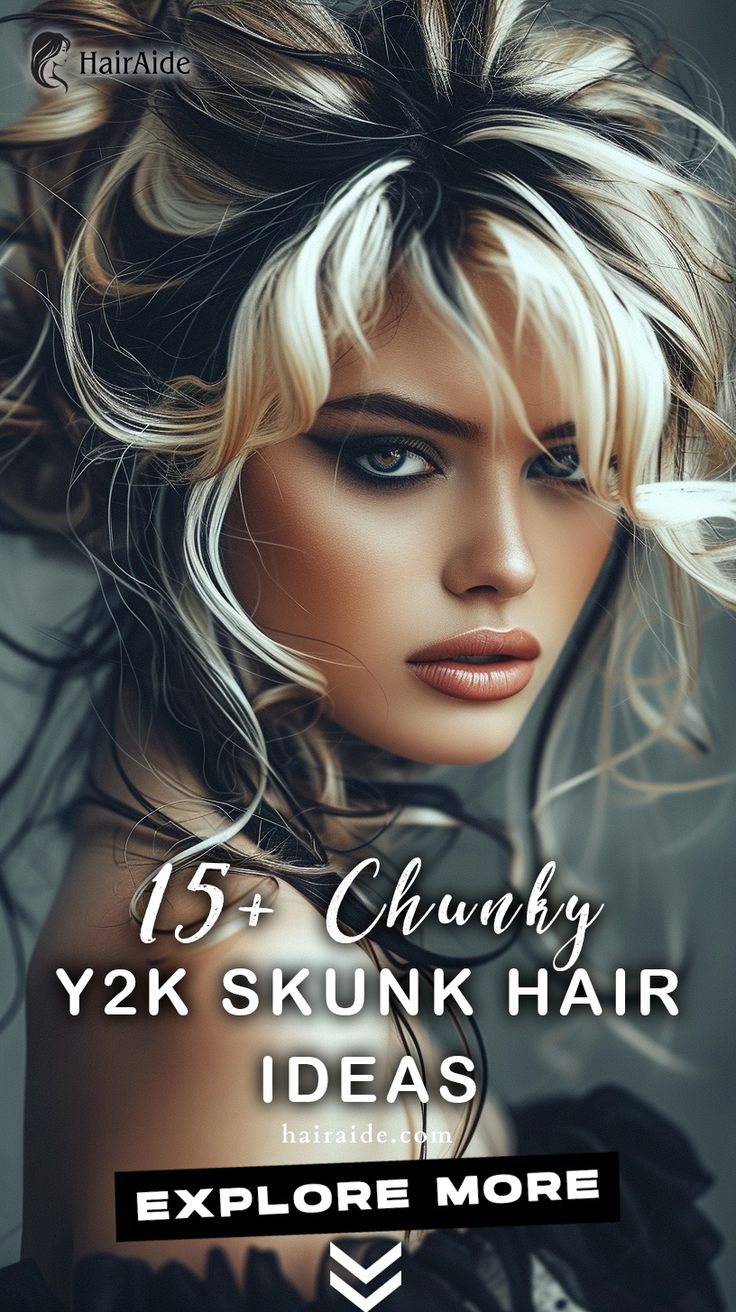 y2k skunk hair 0057