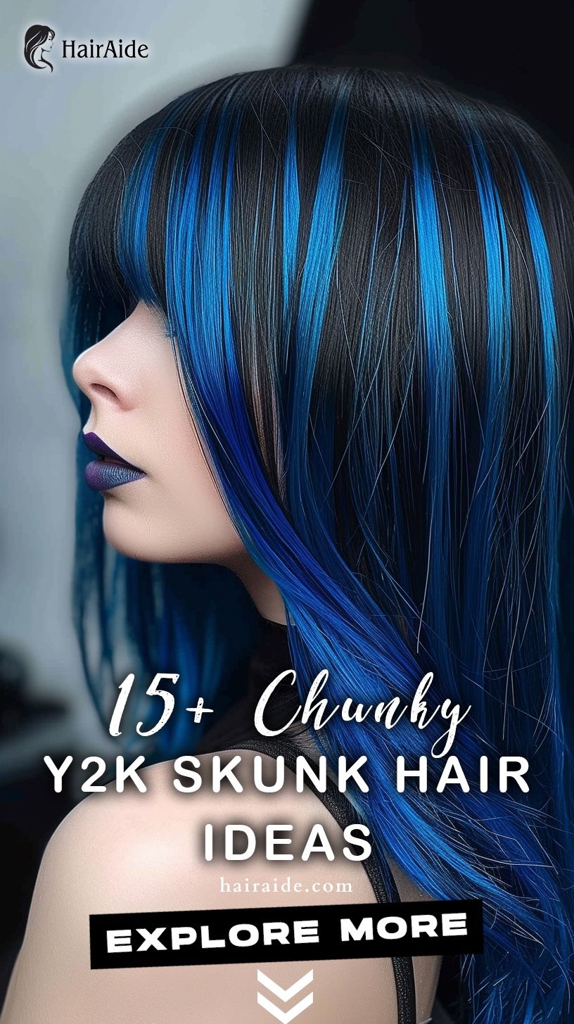 y2k skunk hair 0077