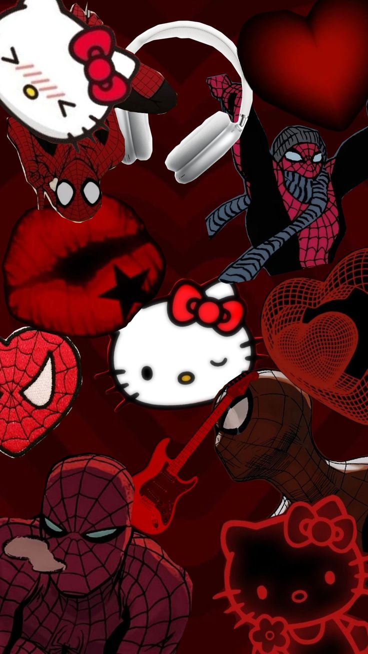 y2k spider heart wallpaper 0071