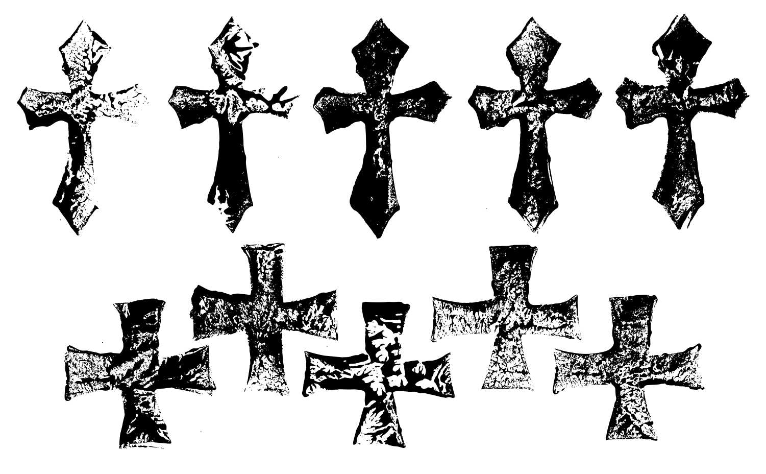 y2k style cross png graphics