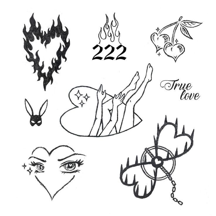 y2k tattoo flash 0011