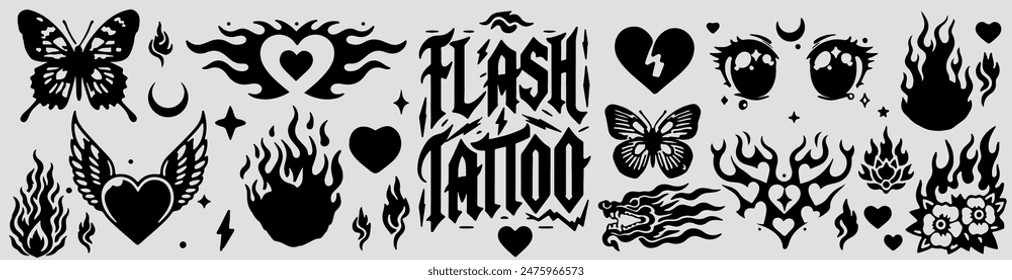 y2k tattoo flash 0012