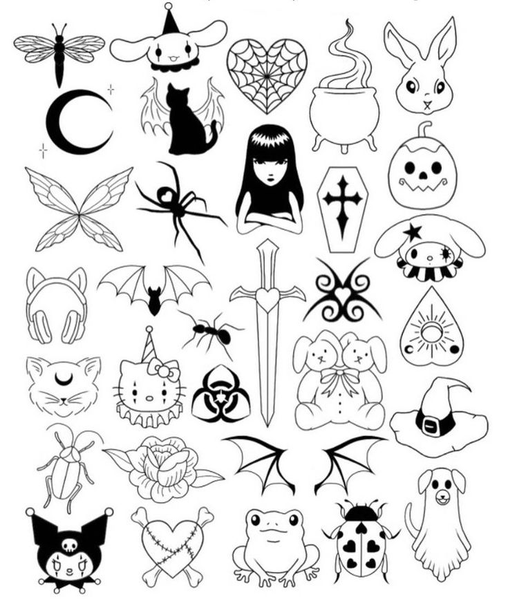 y2k tattoo flash 0020