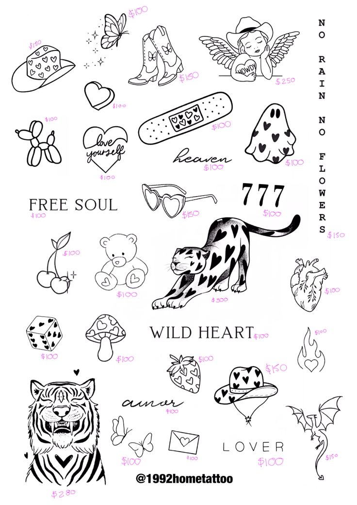 y2k tattoo flash 0080