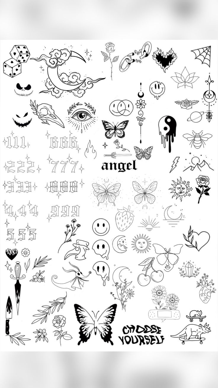 y2k tattoo flash 0097