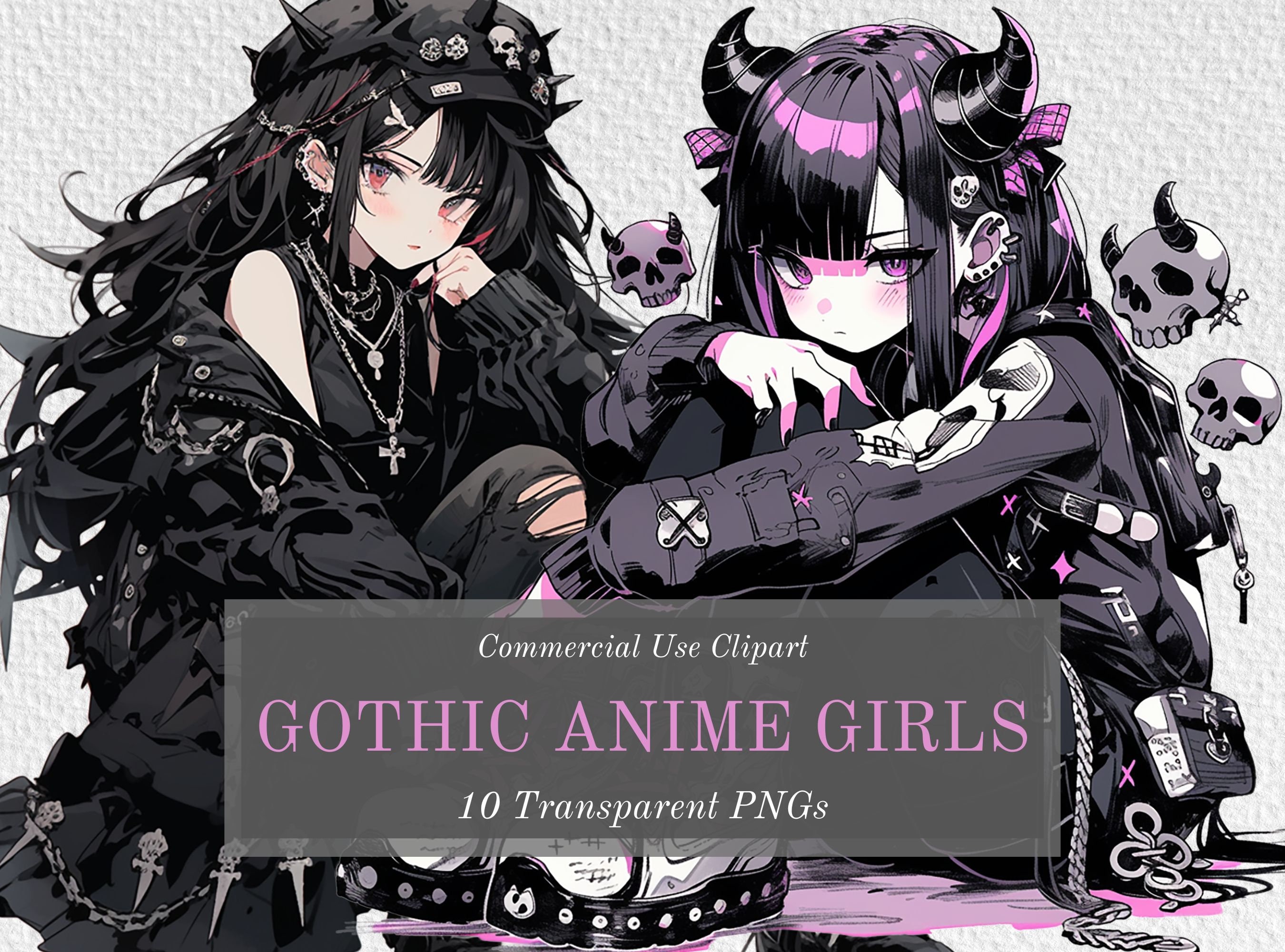 Define your aesthetic with unique Goth y2k anime pfp for expression