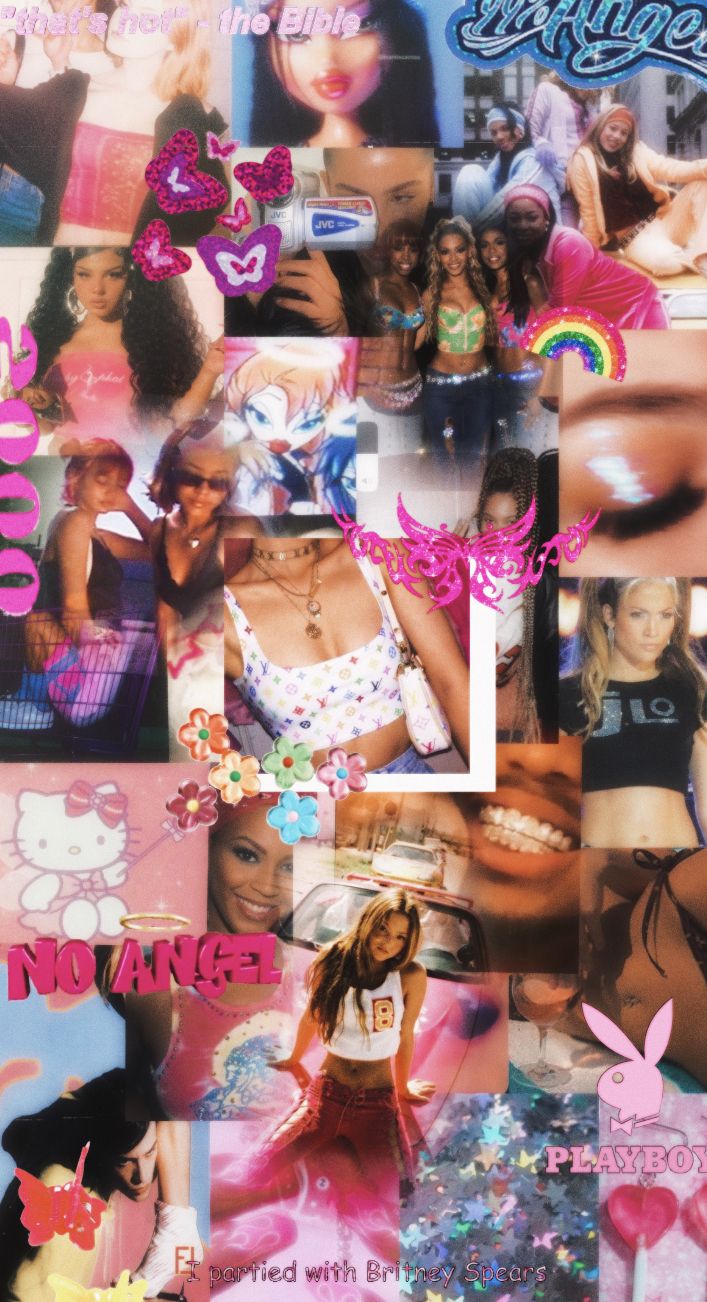 Y2k collage wallpaper to relive vibrant nostalgia and iconic styles